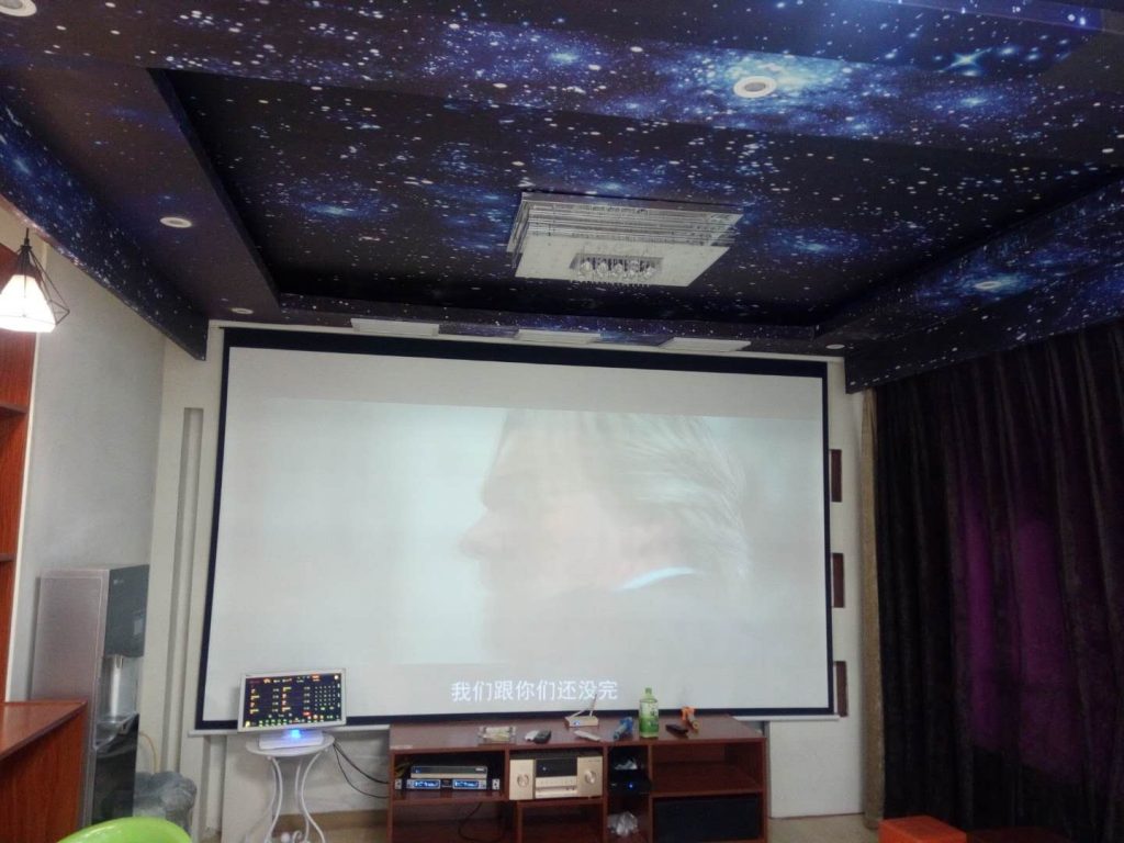 家用投影机安装案例
